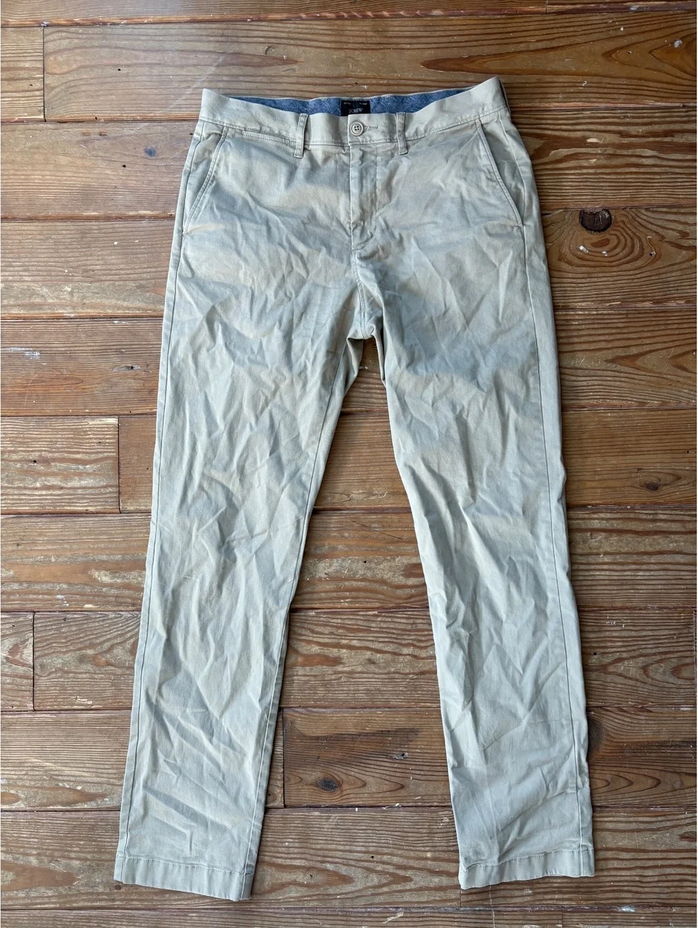 J.Crew Men’s 30x32 Khaki Stretch Chino Pants Slim Fit Beige Tan